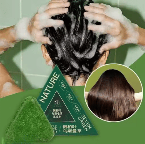 Treszo Antibacterial Seven Green Shampoo Bar Soap Soap for All Skin Type ( Pack of 1 )