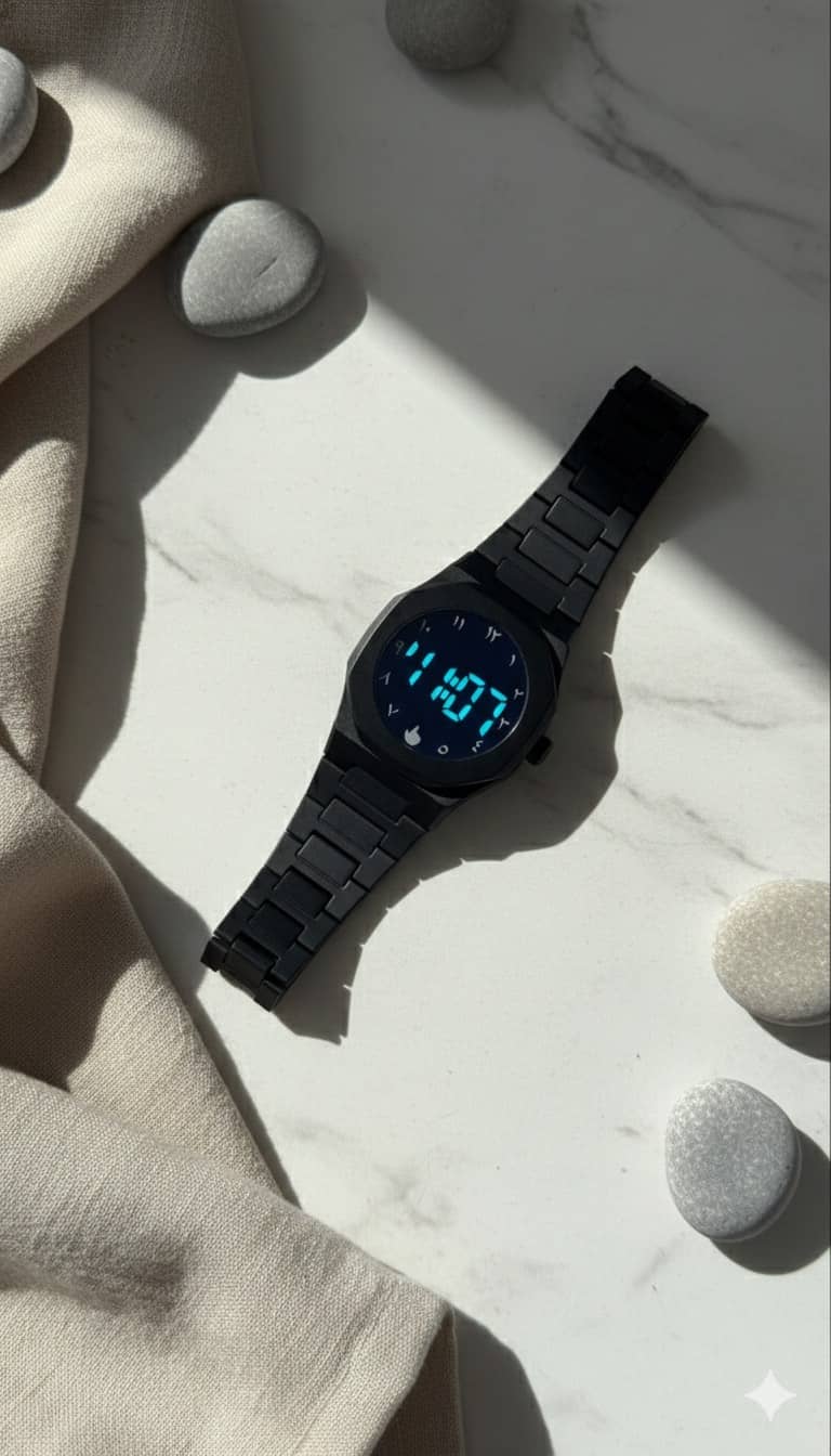 Abrexo Black Metal Digital Men's Watch