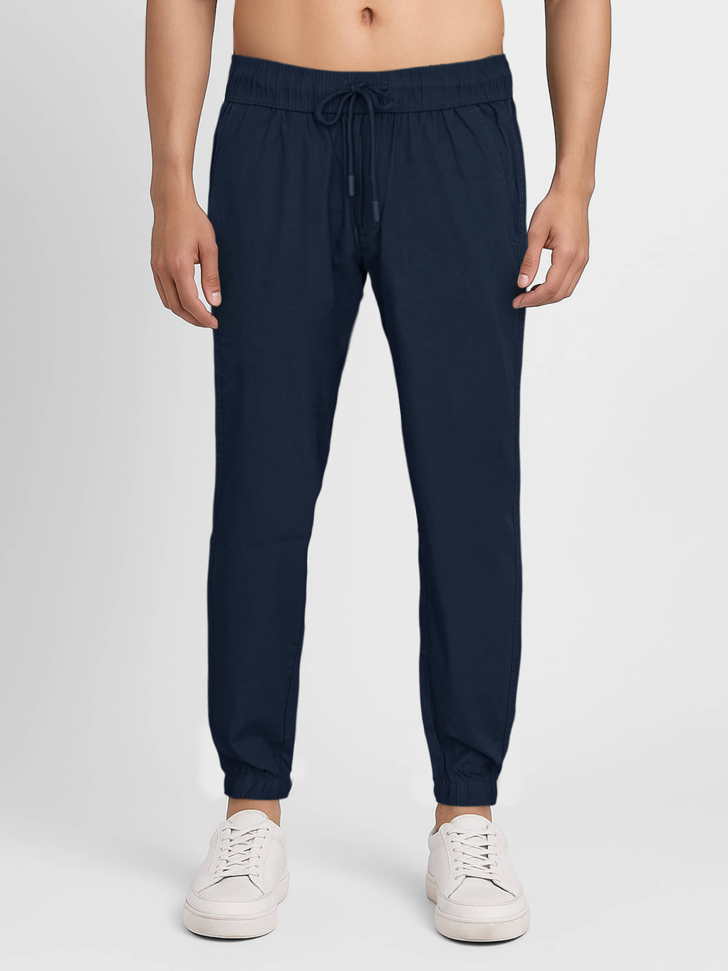 plounge Regular Men's Joggers - Navy Blue ( Pack of 1 ) - Trousers | Buy online on ZillyBuy