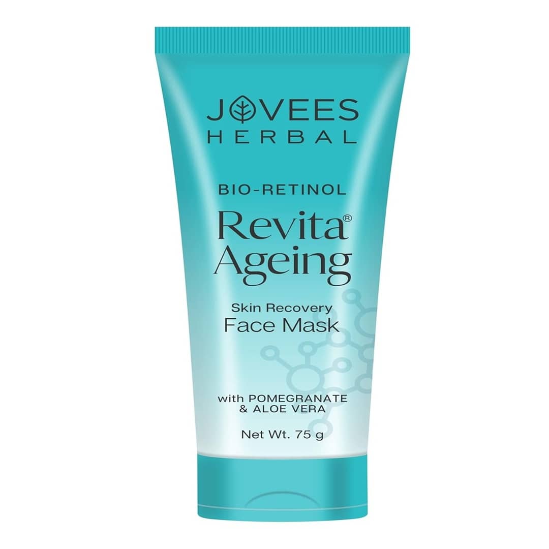 Jovees Herbal Bio-Retinol Revita Face Mask Reduce Signs of Ageing For Men & Women, 75gm, (Pack of 1)