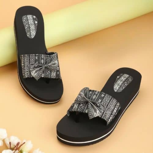 ZOOMBIE Black Women's Thong Flip Flop