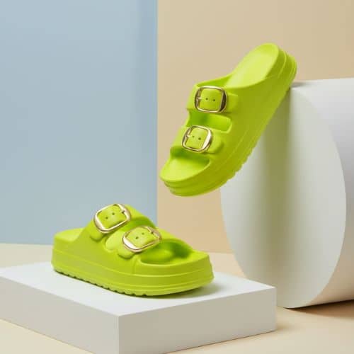 ZOOMBIE Green Women's Slide Flip Flop