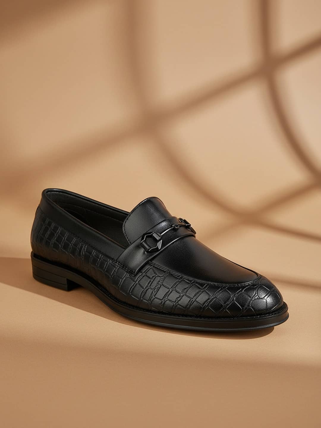 Fentacia Black Men's Mocassin Formal Shoes - Formal Shoes | Buy online on ZillyBuy