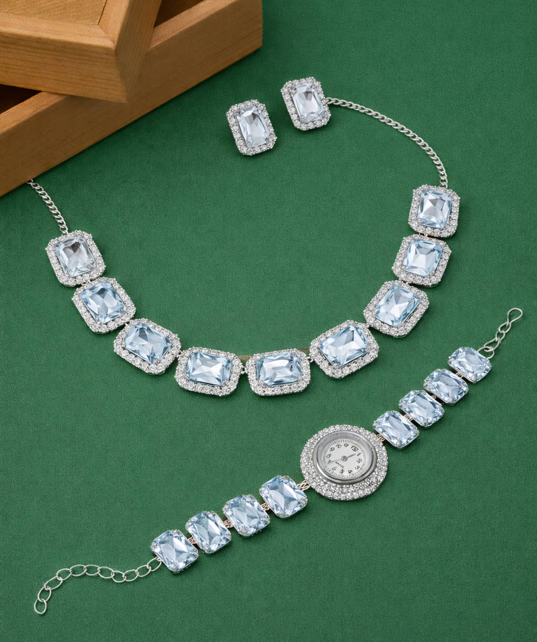 shankhraj mall White Metal Necklace Set ( Pack of 2 )