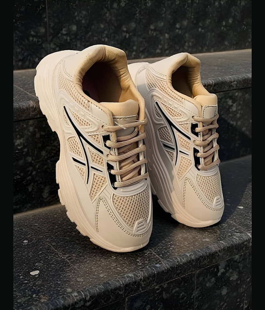 Fabbmate Beige Women's Sneakers - Casual Shoes | Buy online on ZillyBuy