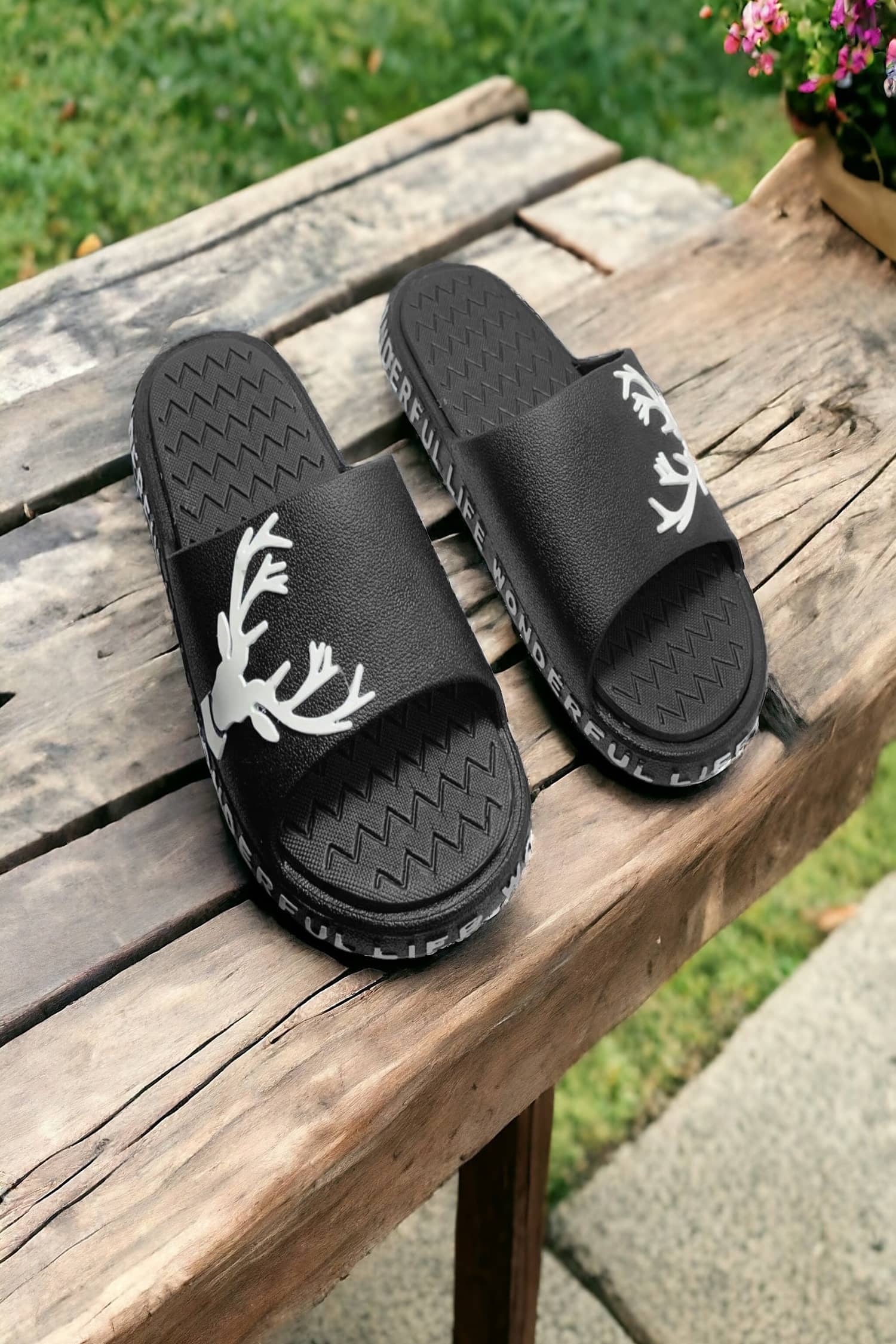 Fabbmate Men's Slide Flip Flop Slipper