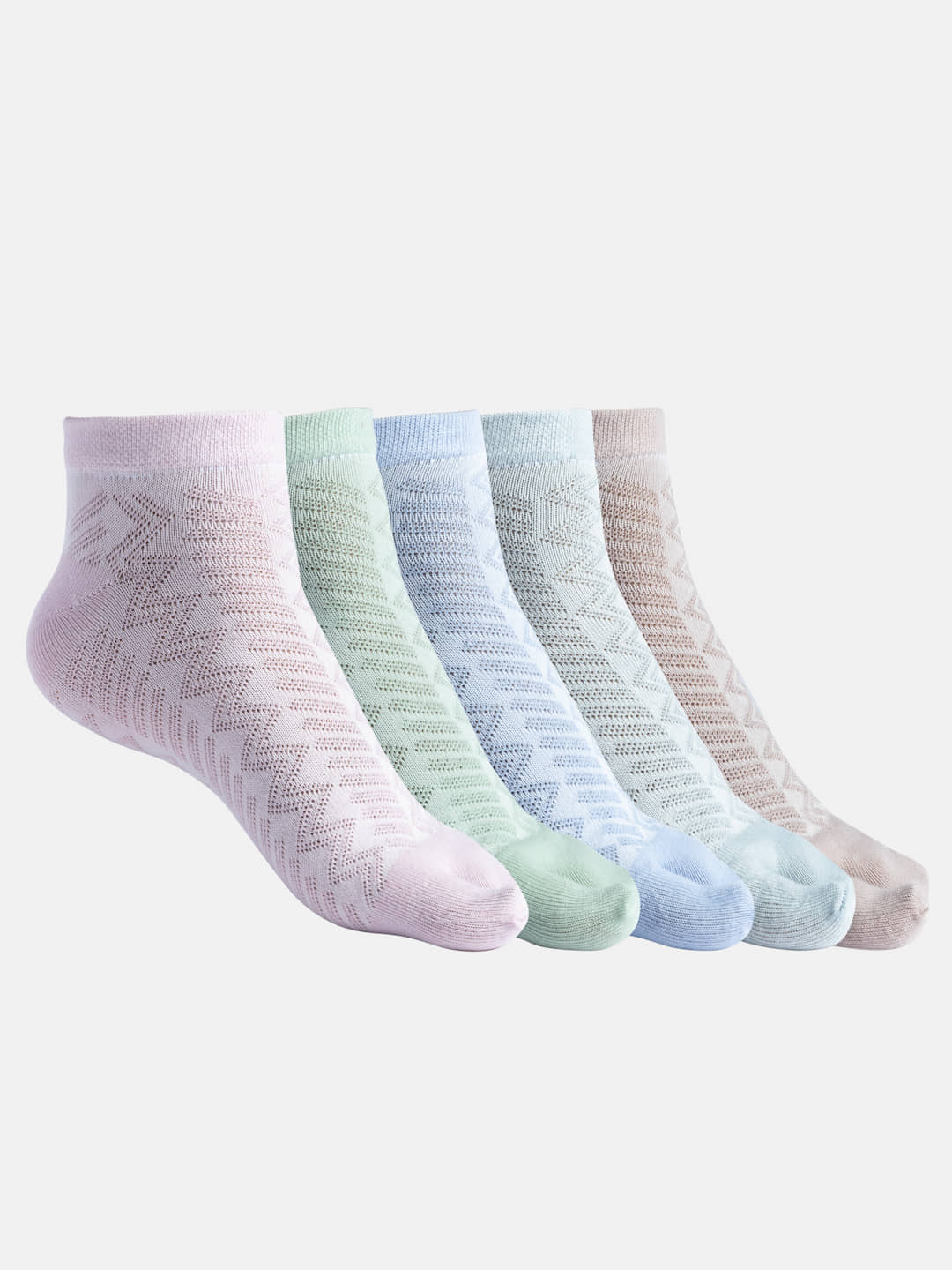 Texlon Pack of 5 Women's Cotton Blend Thumb Socks ( Multicolor ) - Socks | Buy online on ZillyBuy