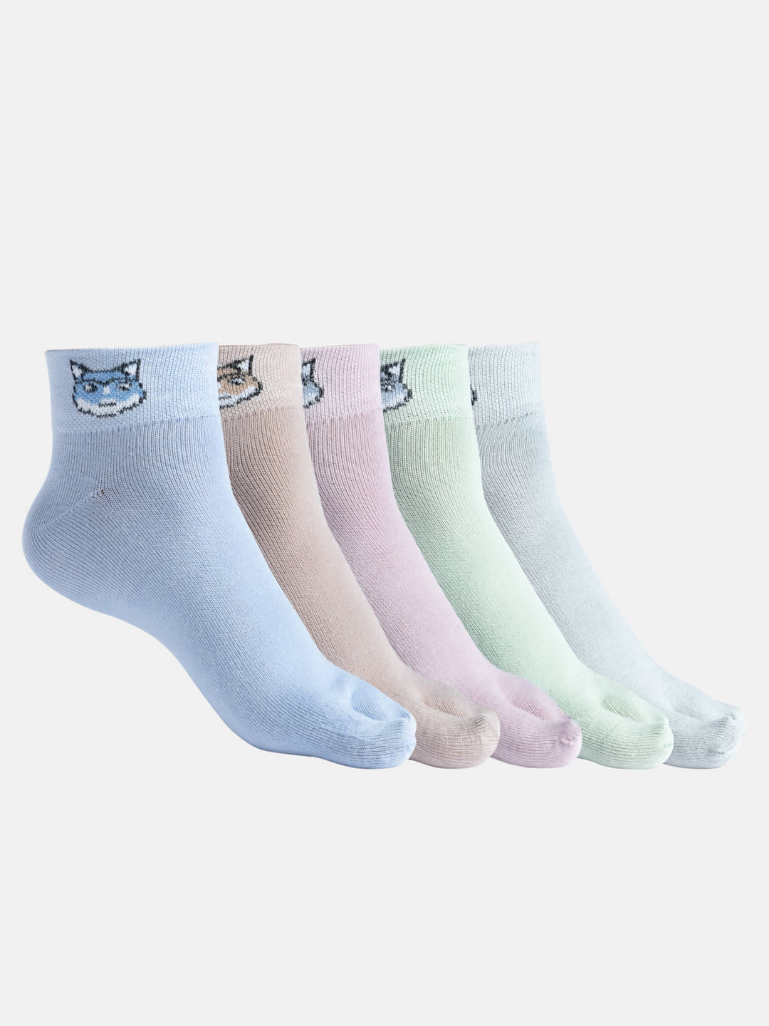 Texlon Pack of 5 Women's Cotton Blend Thumb Socks ( Multicolor ) - Socks | Buy online on ZillyBuy