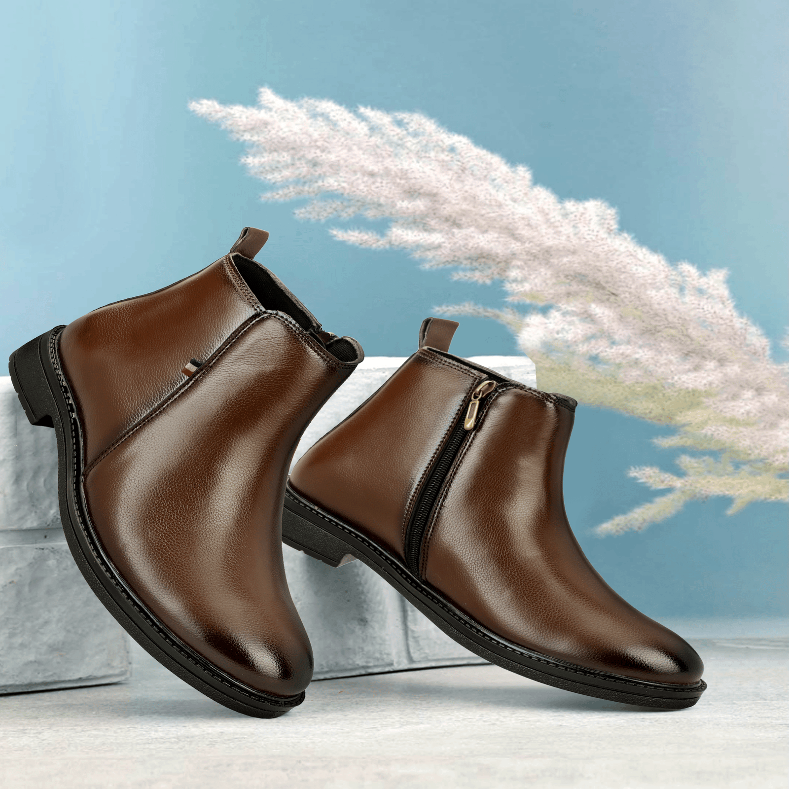STALAG Brown Men's Chelsea Boots