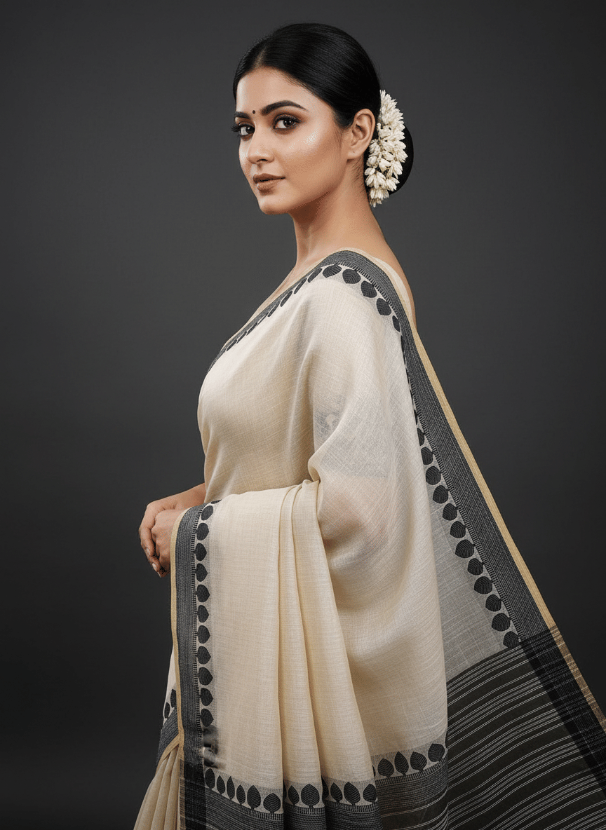 IndShopMart Cotton Silk Woven Regular Saree With Unstitched Blouse Piece ( Maroon ) - Sarees | Buy online on ZillyBuy