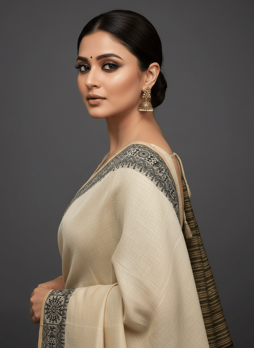 IndShopMart Cotton Silk Woven Regular Saree With Unstitched Blouse Piece ( Black ) - Sarees | Buy online on ZillyBuy