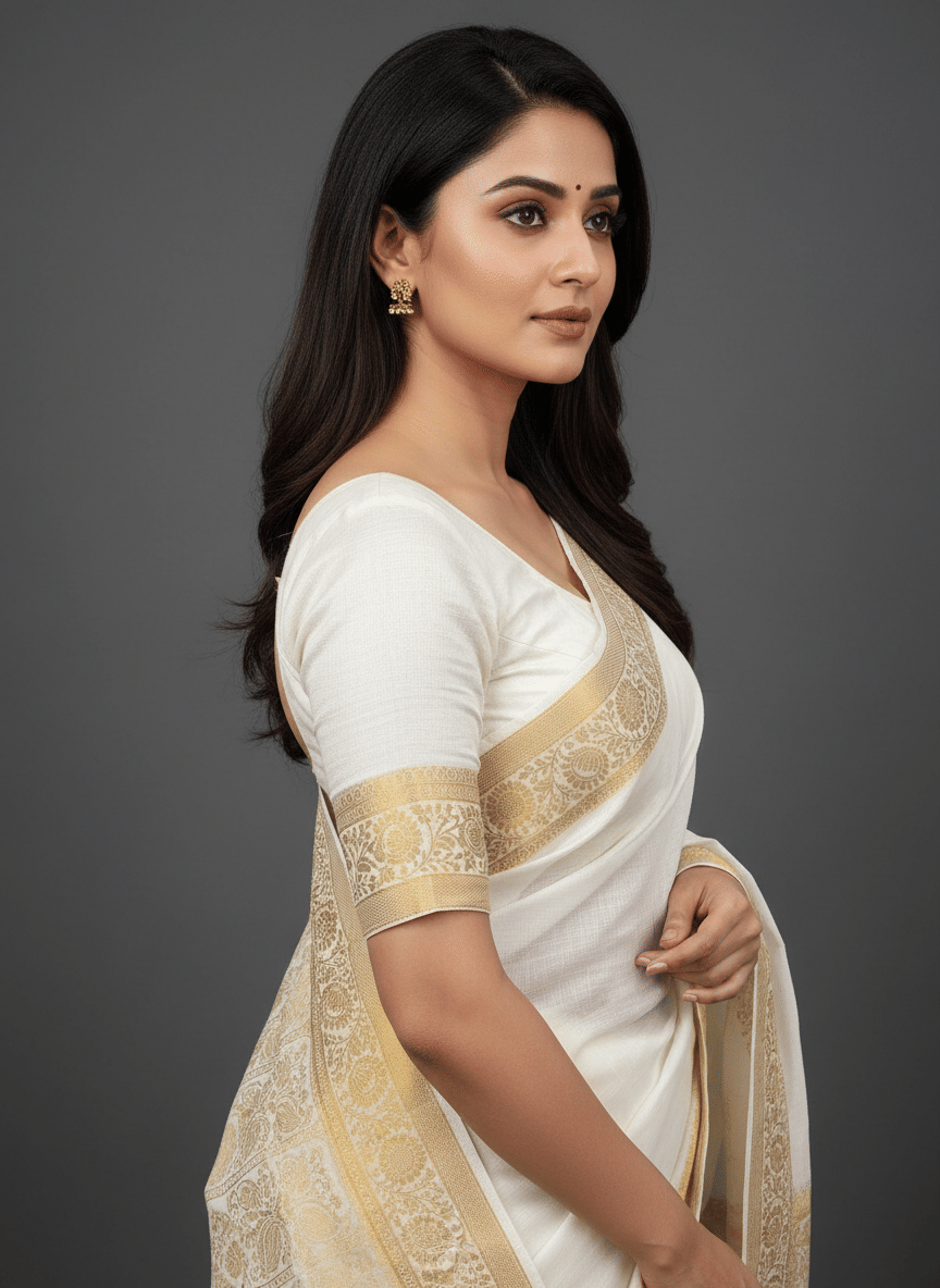 IndShopMart Cotton Silk Woven Regular Saree With Unstitched Blouse Piece ( Red ) - Sarees | Buy online on ZillyBuy