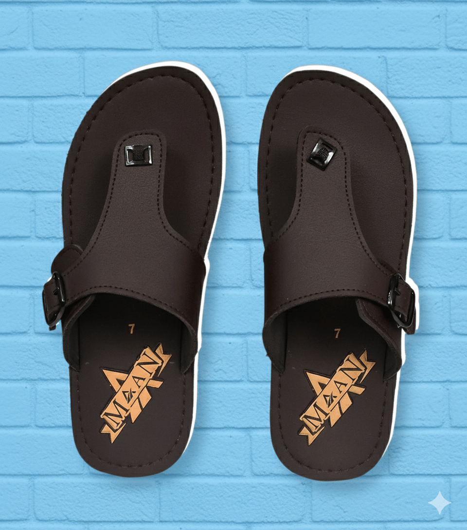 MAAN Brown Men's Thong Flip Flop
