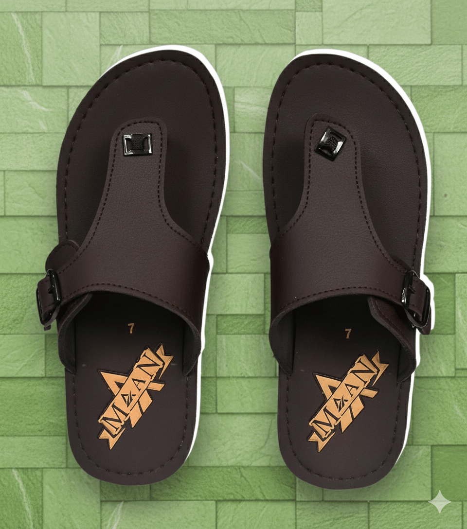 MAAN Brown Men's Thong Flip Flop