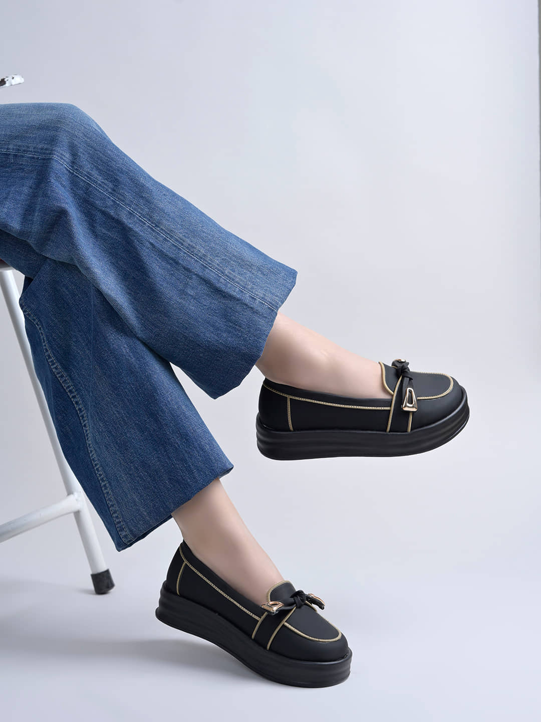 Shoetopia Black Women's Loafers - Casual Shoes | Buy online on ZillyBuy