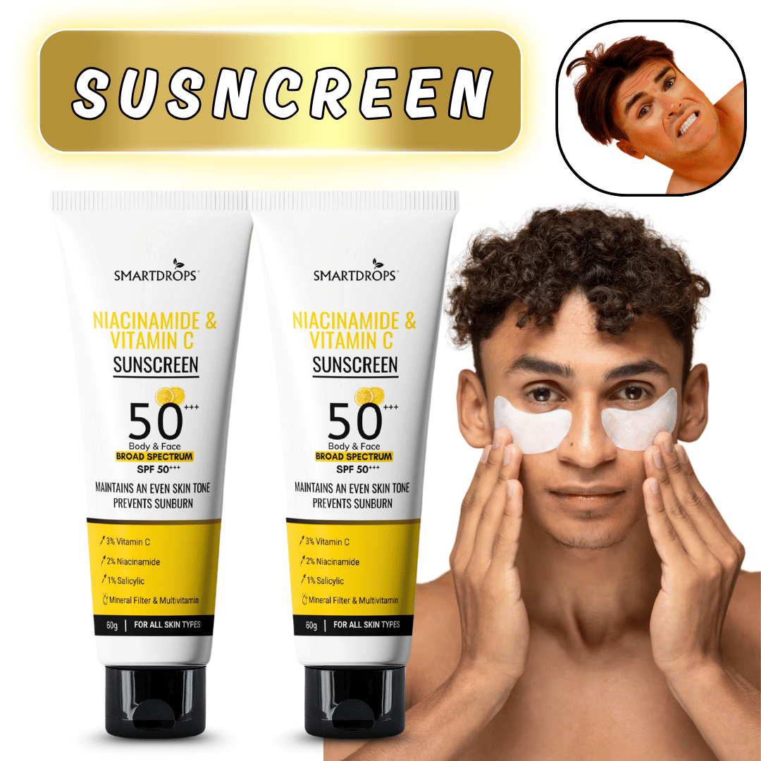 Smartdrops SPF 50 Sunscreen Cream For Dry Skin ( Pack of 2 )