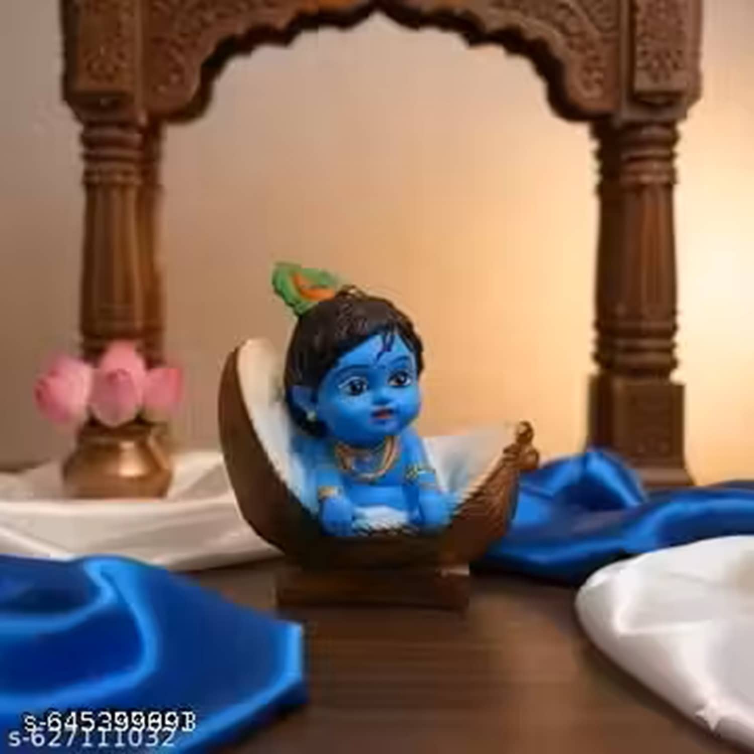 MAMTA TRADER Resin Lord Krishna Idol ( 5 cm )