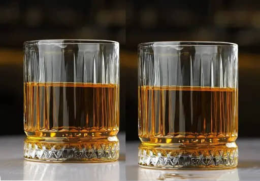 AFAST Classic Whisky Glass Glass Plain Wine Glasses 300 ml ( Pack of 2 ) Transparent