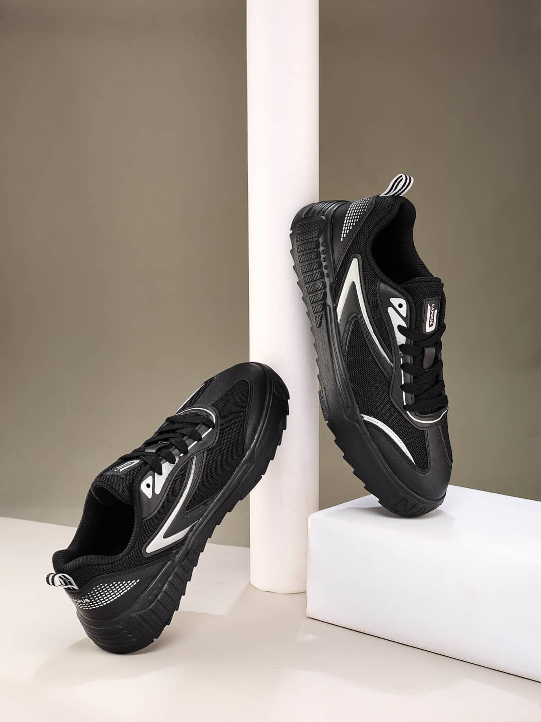 Campus STATIC Black Men's Sneakers - Casual Shoes | Buy online on ZillyBuy
