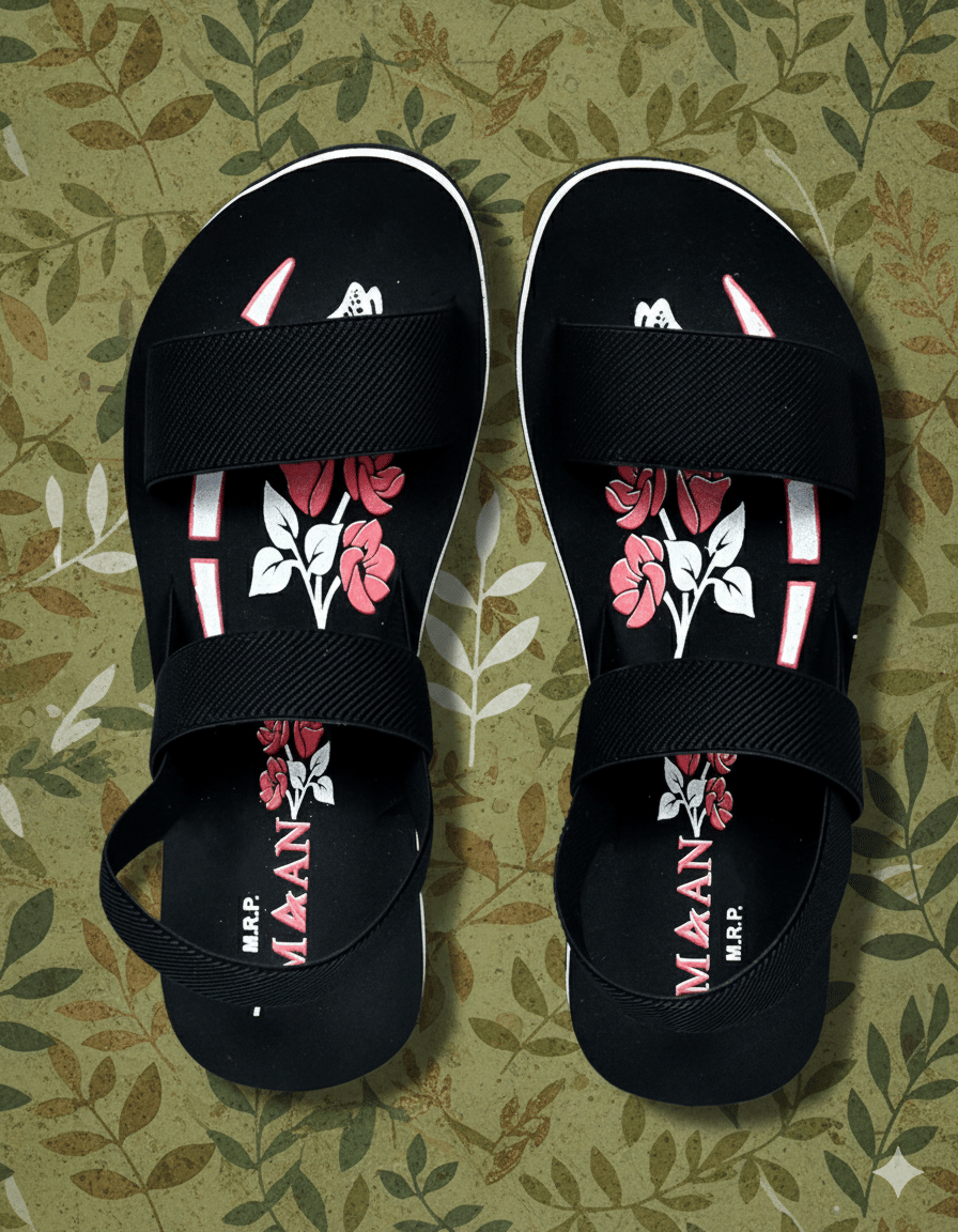 MAAN Black Women's Gladiators Flats