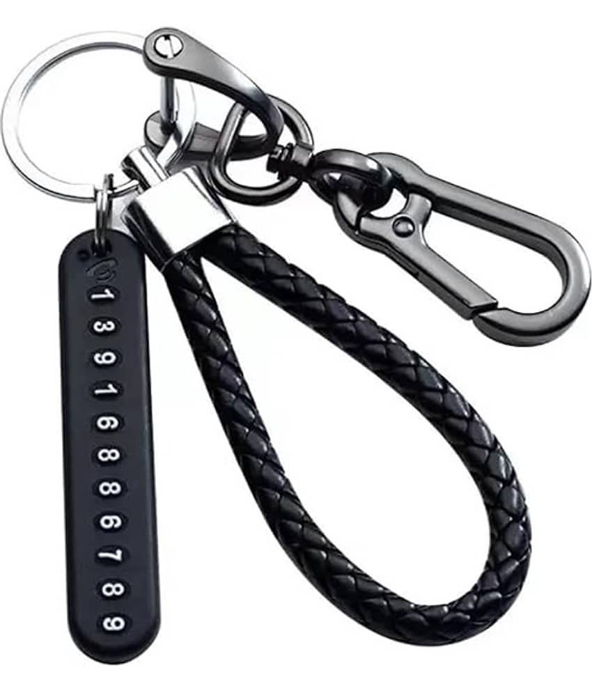 MANDEV Black Men's Alphabet Keychain ( Pack of 1 ) - Jewellery Sets | Buy online on ZillyBuy