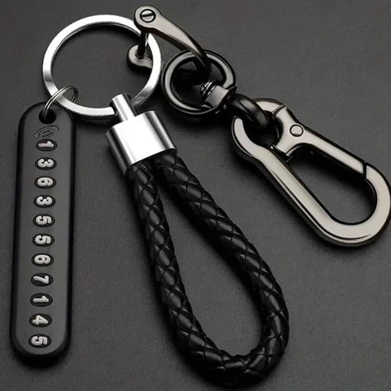 MANDEV Black Men's Alphabet Keychain ( Pack of 1 ) - Jewellery Sets | Buy online on ZillyBuy