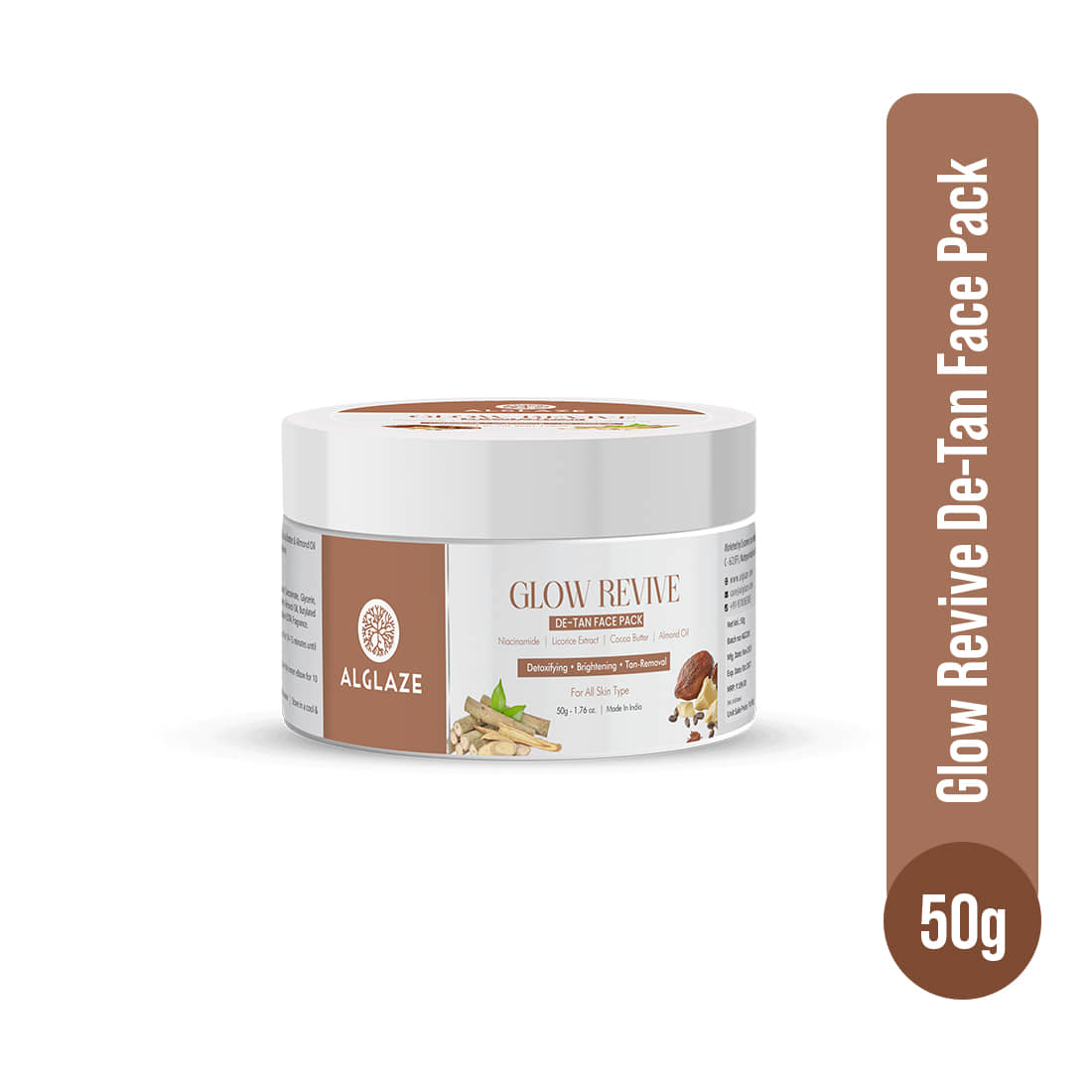 ALGLAZE - Tan Removal Pack for All Skin Type ( Pack of 1 )