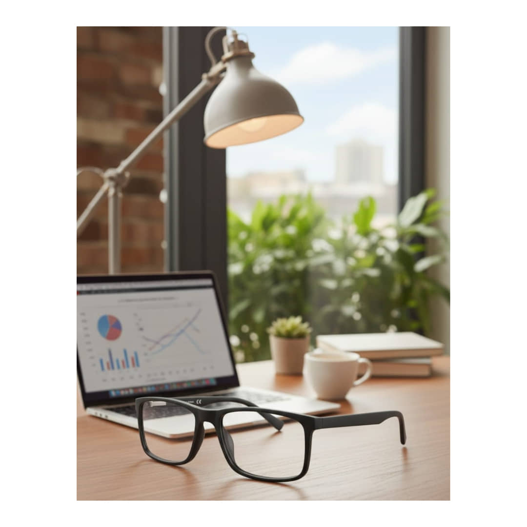 Admire Black Full Rim Rectangular Computer Glasses ( Pack of 1 )