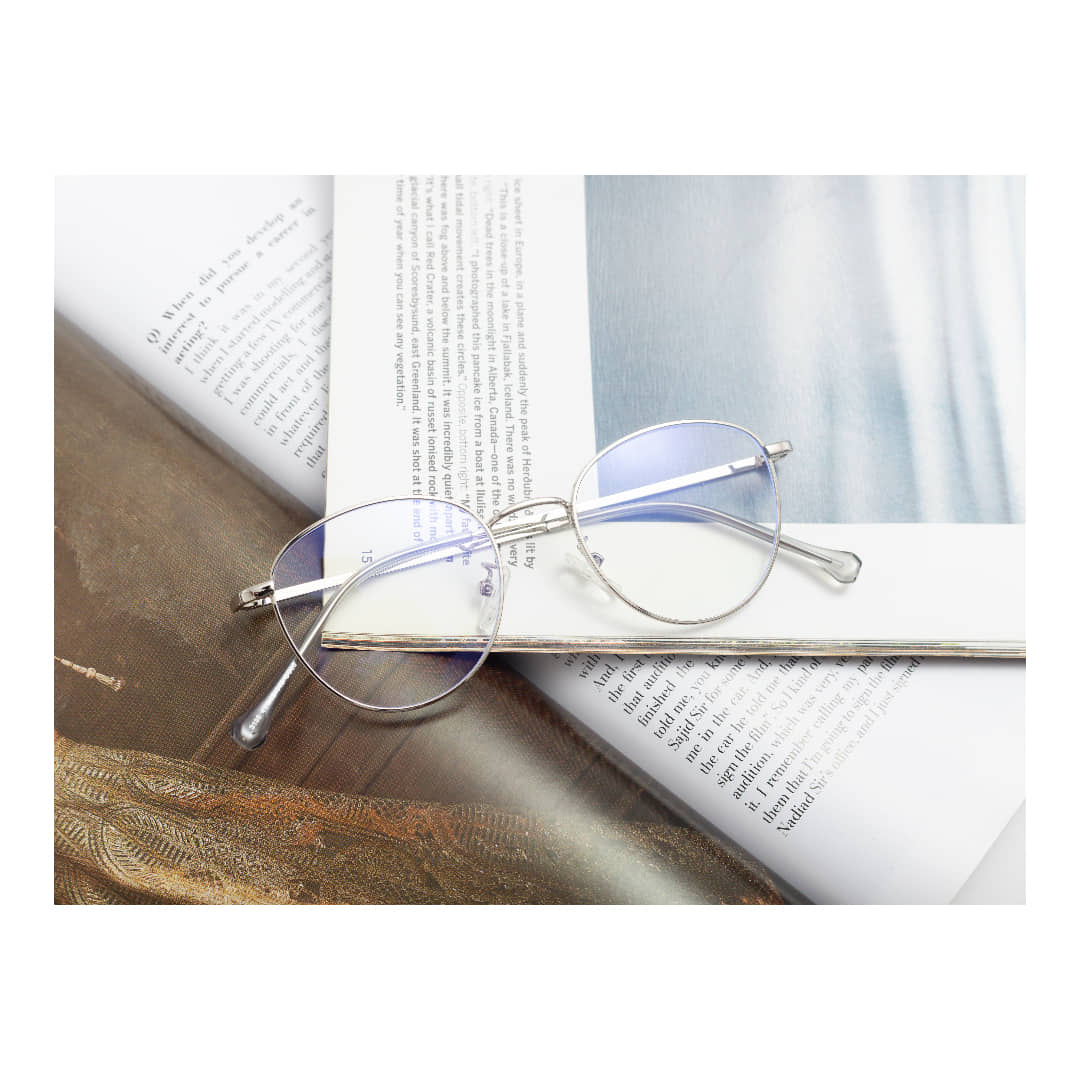 Admire Silver Full Rim Oval Computer Glasses ( Pack of 1 )