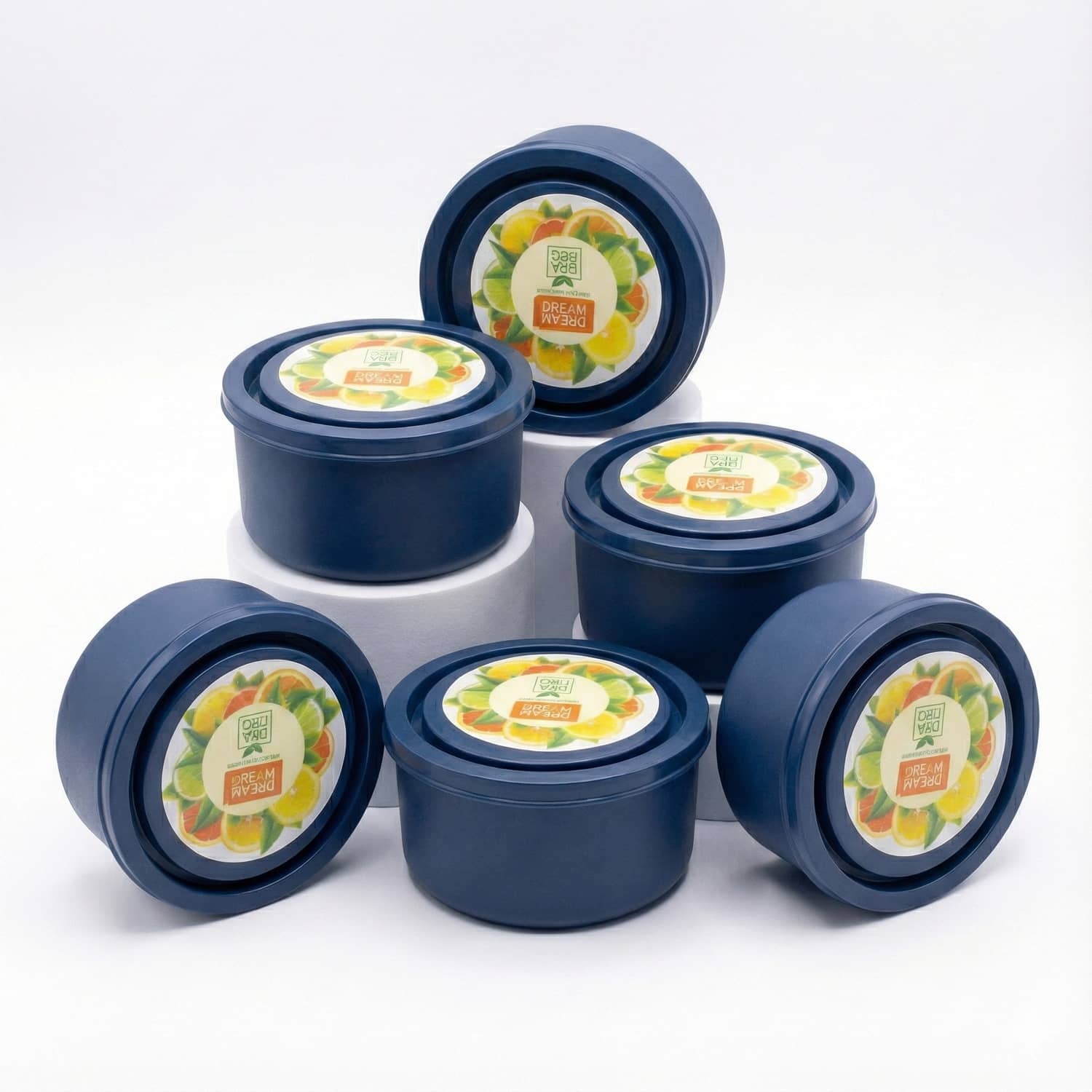 Kitcorner Stainless Steel Lunch Box 6 - Container ( Pack of 6 )