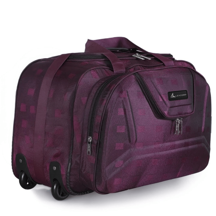 LEXCORP 55 Ltrs Purple Polyester Duffle Bag