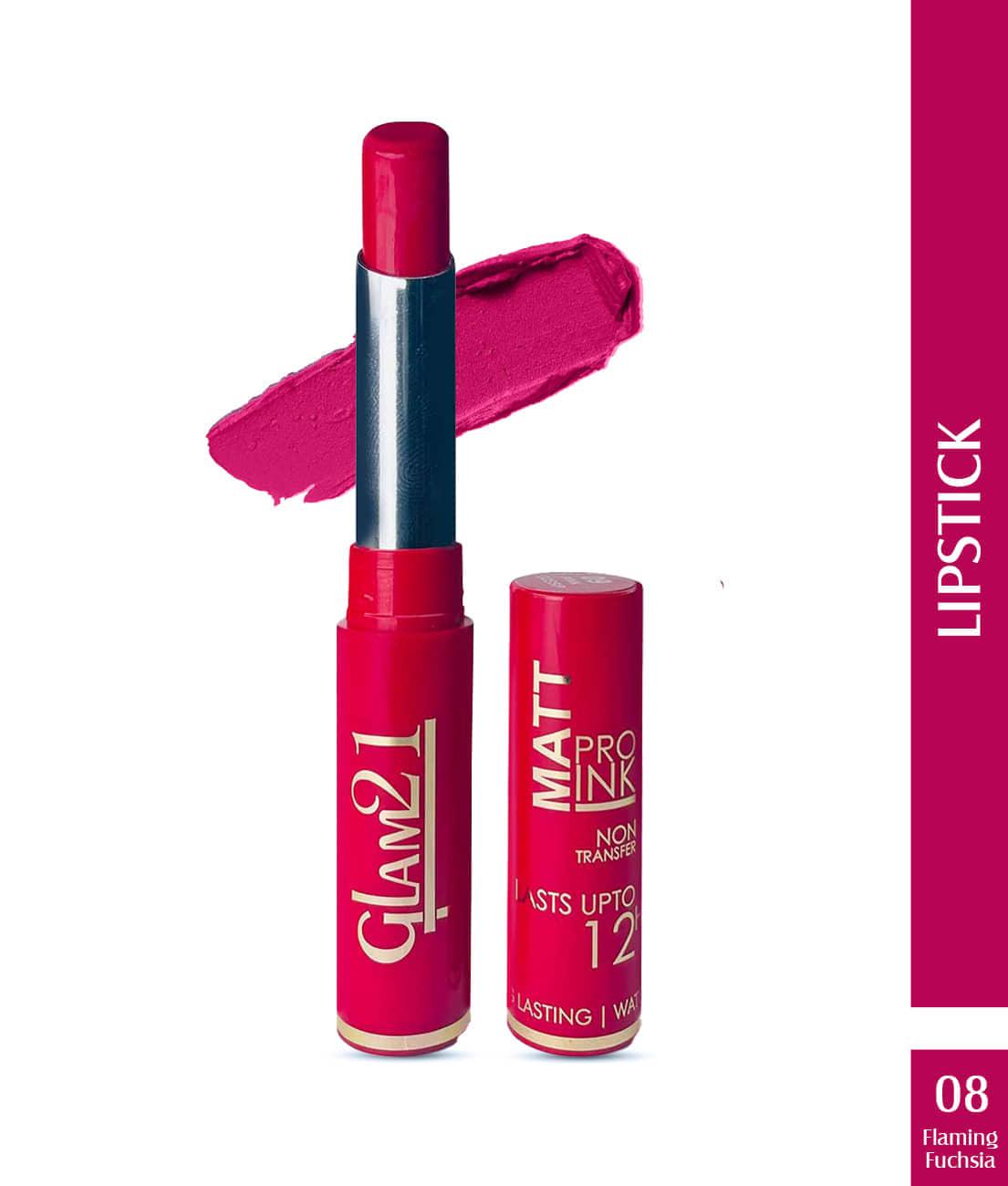 Glam21 Matte Pro Ink Non Transfer Lipstick With 12hrs Long Stay 18 Amazing Shades 20gm MagentaHeaven-10