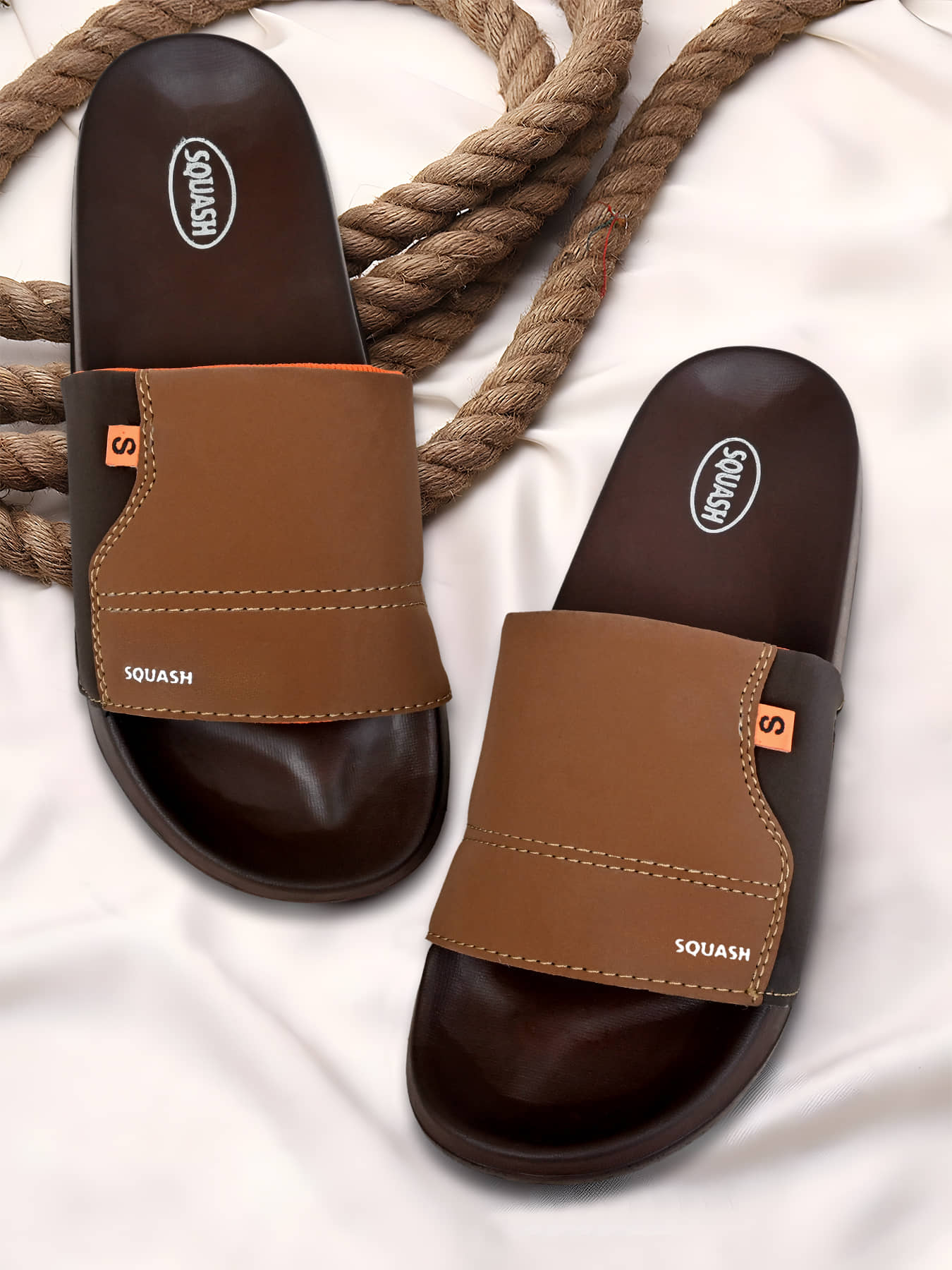 Squash Brown Men's Thong Flip Flop