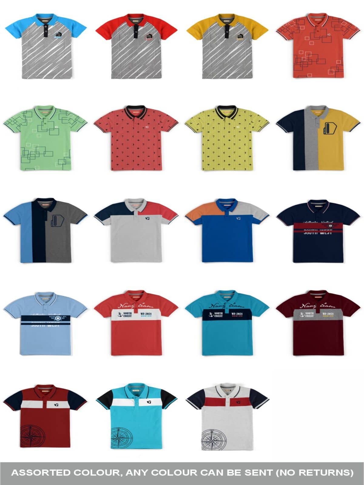 HELLCAT Pack of 1 Boys Cotton Blend T-Shirt ( Multi Color )