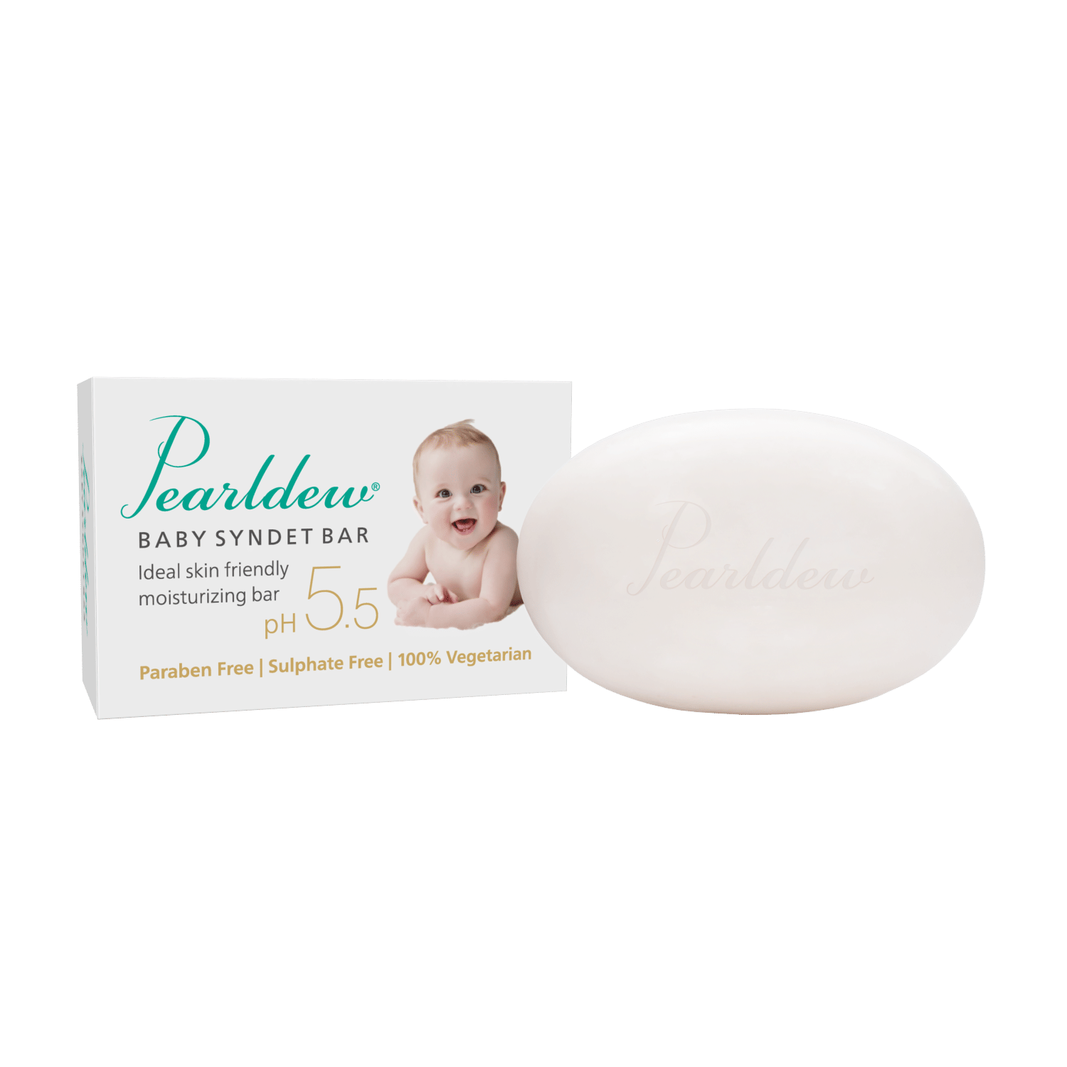 Pearldew Moisturizing Baby Syndet Bathing Bar for All Skin Type ( Pack of 1 )