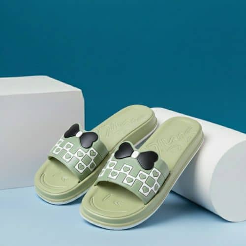 ZOOMBIE Green Women's Slide Flip Flop