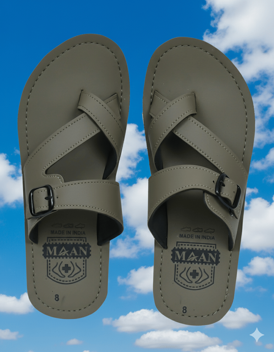MAAN Green Men's Thong Flip Flop