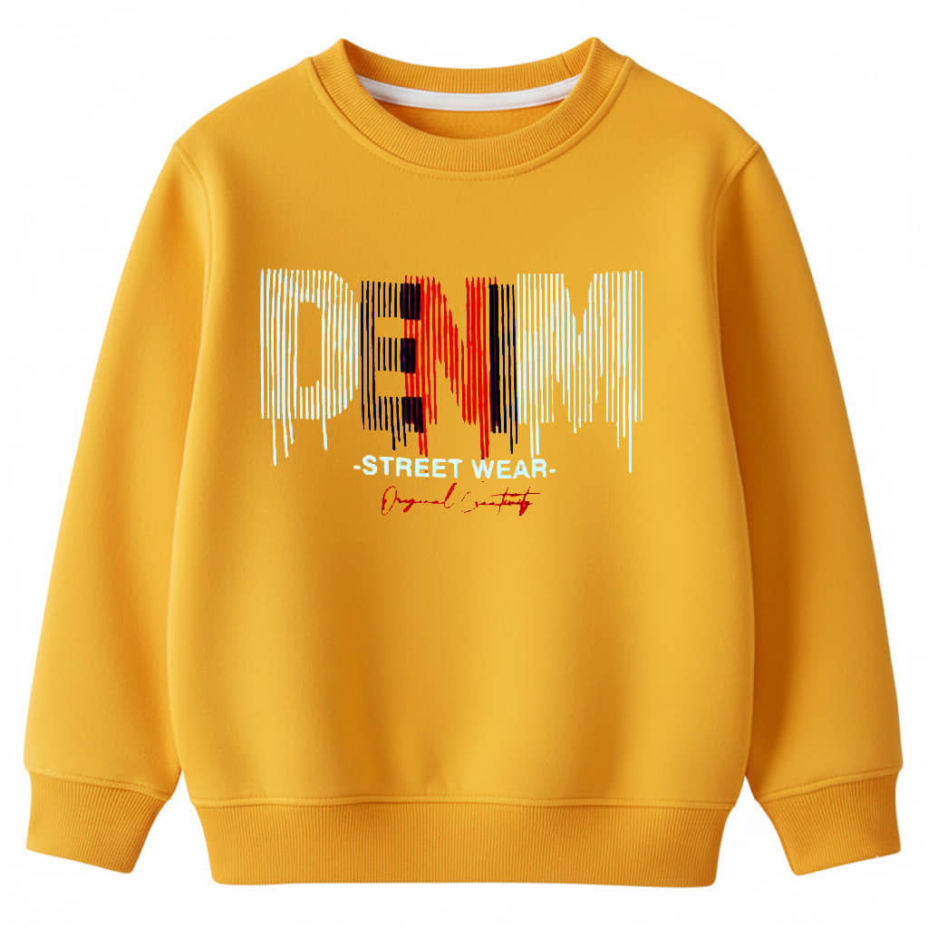 MIST N FOGG Pack of 1 Boys Cotton Blend Sweater ( Mustard )