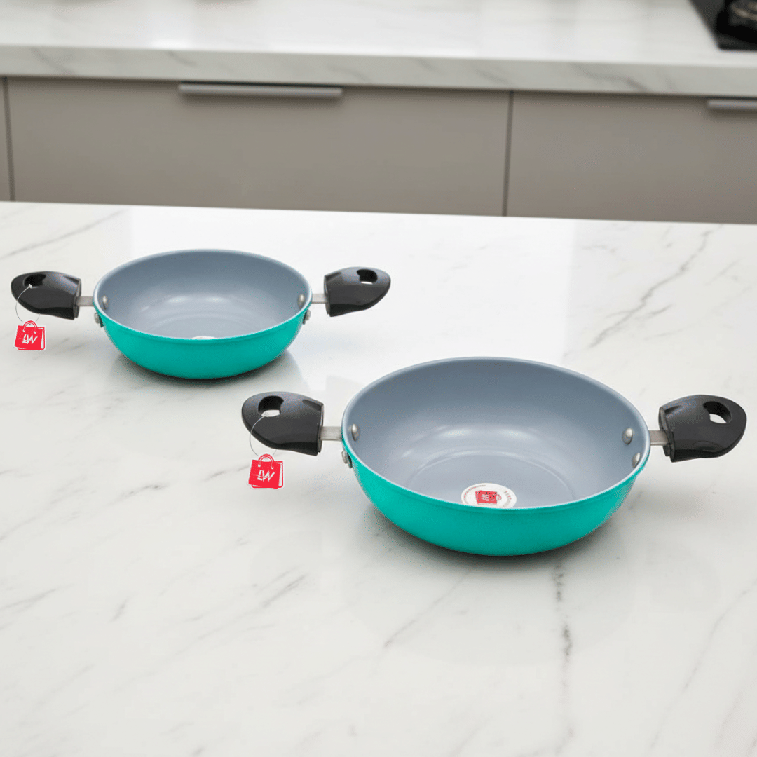 LAZYWINDOW Iron Kadhai Induction Bottom Bakelite Handle 3 mm Thickness 26 cm Diameter ( 3 L ) - Cookware | Buy online on ZillyBuy