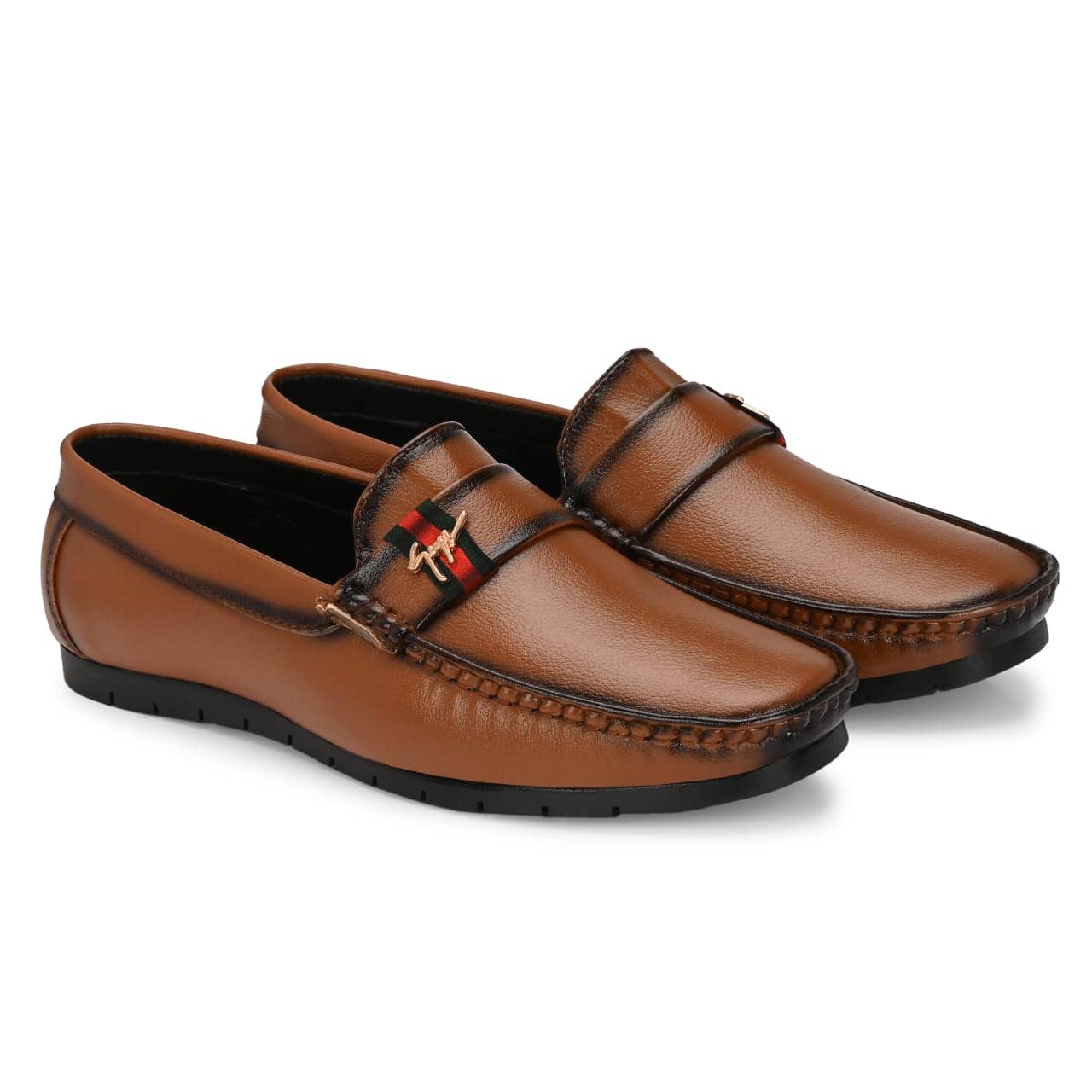 HATTOUN Tan Men's Slip on Shoes - Formal Shoes | Buy online on ZillyBuy