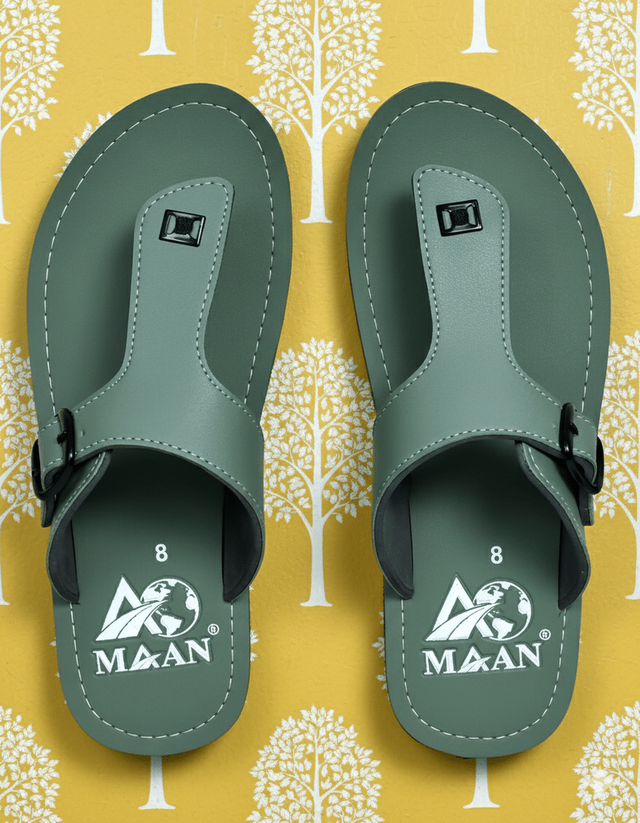 MAAN Sea Green Men's Thong Flip Flop