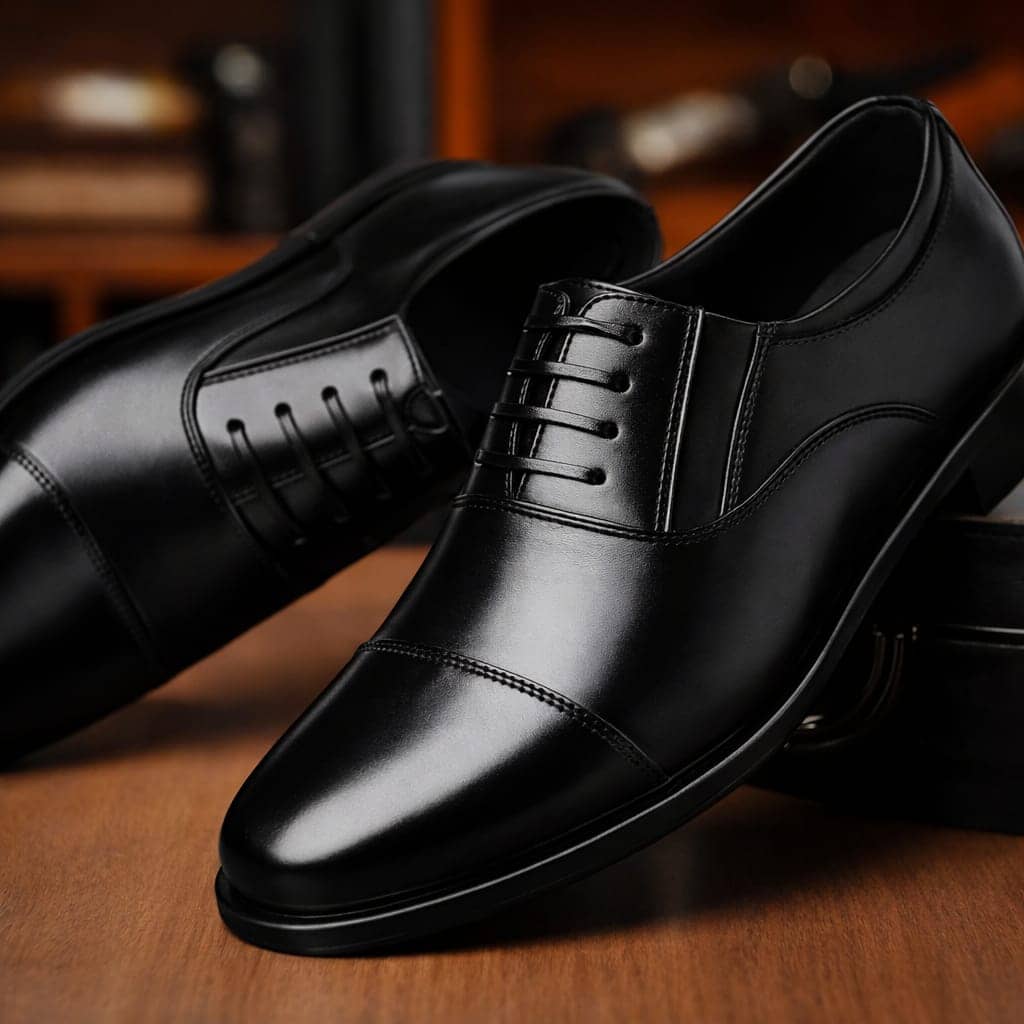 VATELIO Black Men's Derby Formal Shoes - Formal Shoes | Buy online on ZillyBuy