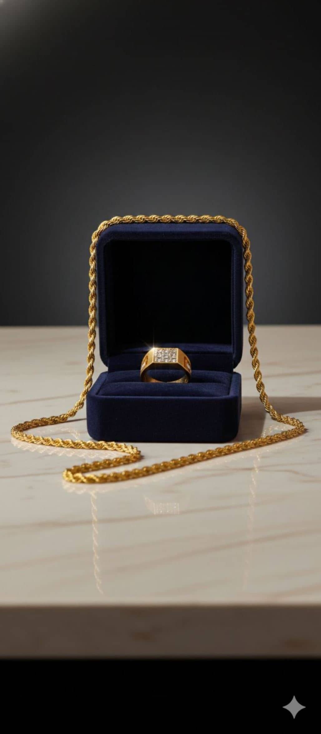 Fadiso Fashion Gold Plated Alloy Chain ( Pack of 2 )