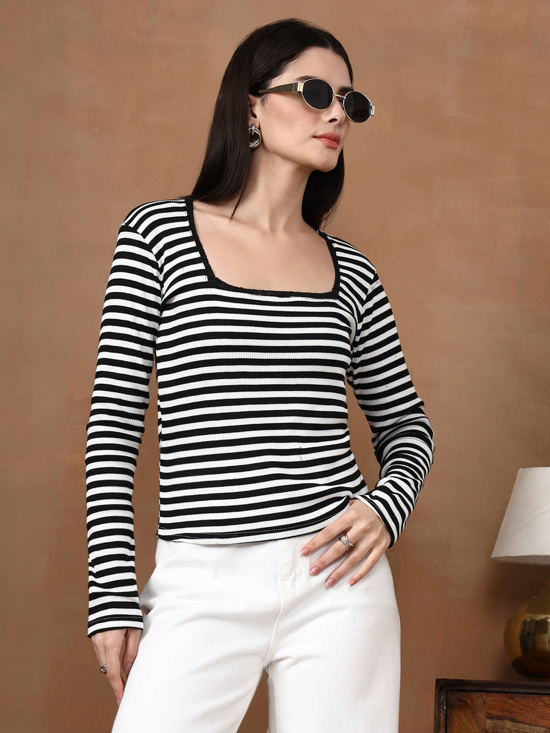 Istyle Can Women's Polyester Regular Top ( Black )