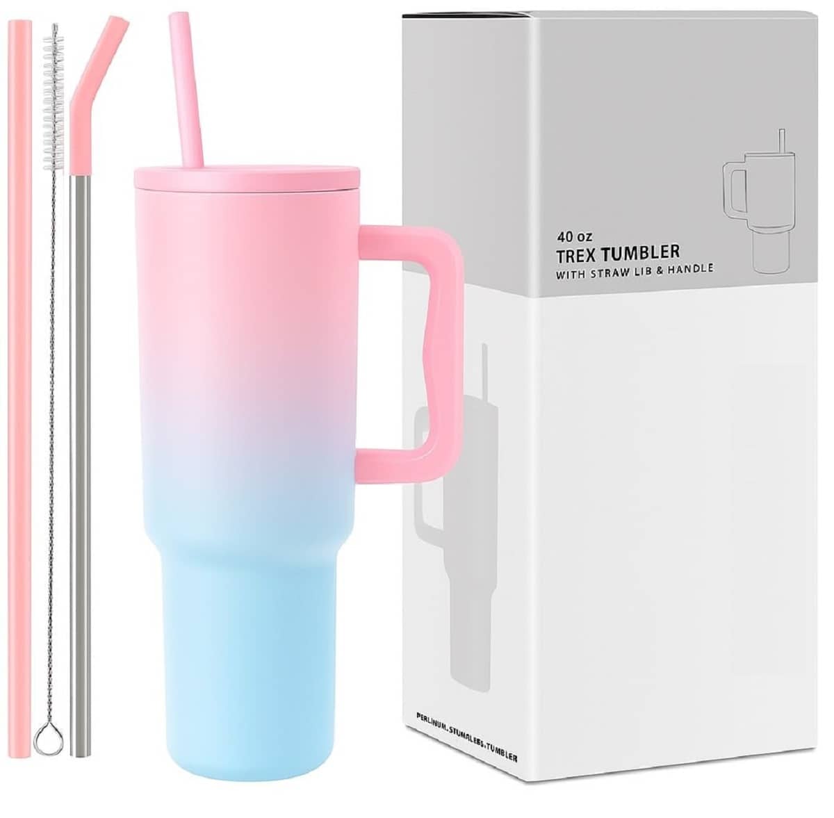 RAMDEV ENTERPRISE Tumbler with Handle and Straw Lid. Multicolor Stainless Steel Sipper Water Bottle 1200 mL ( Set of 1 )
