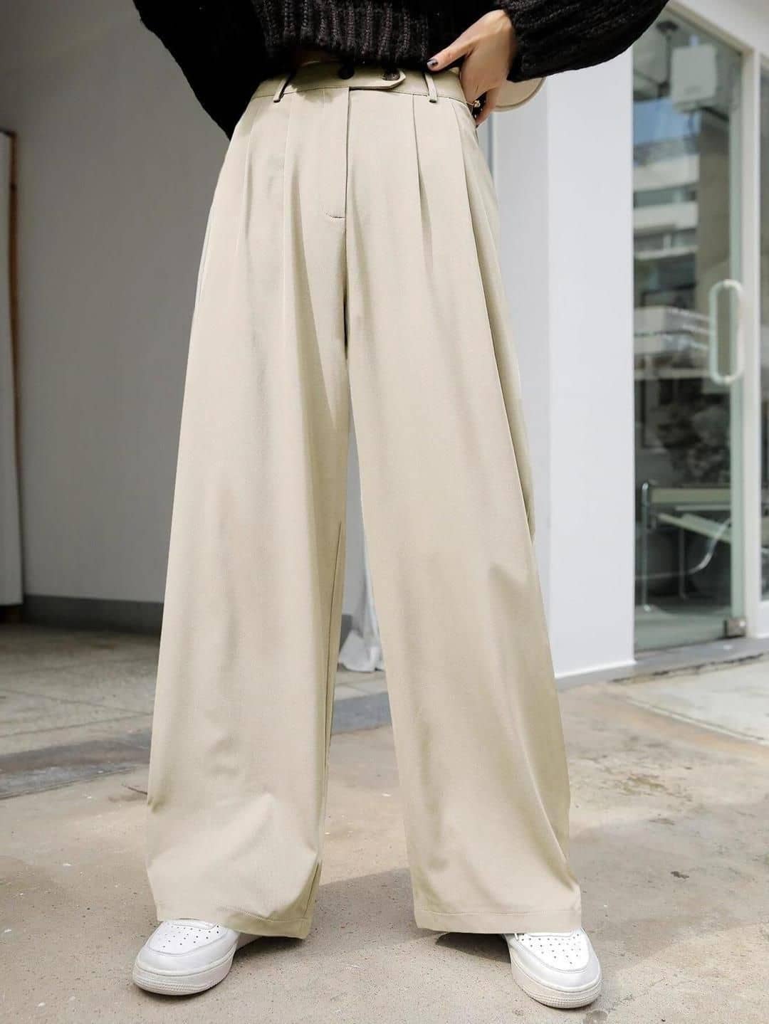 kotty Women Lycra Korean Trousers ( Beige ) - Trousers | Buy online on ZillyBuy