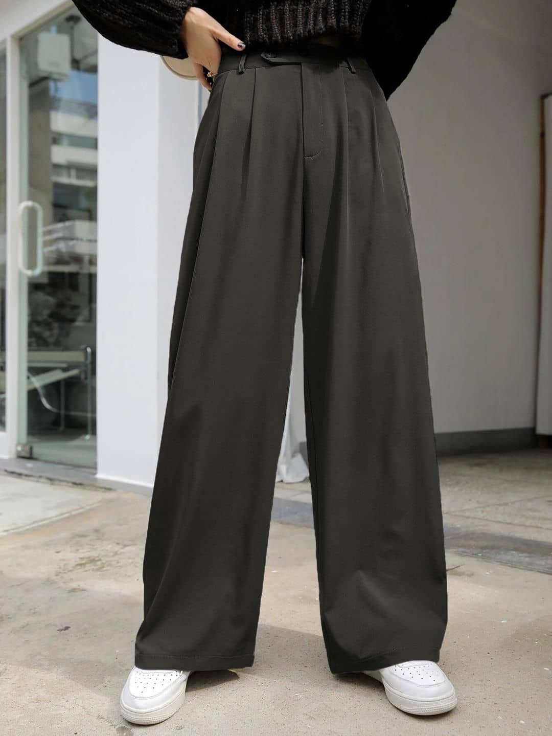 kotty Women Lycra Casual Trousers ( Grey ) - Trousers | Buy online on ZillyBuy