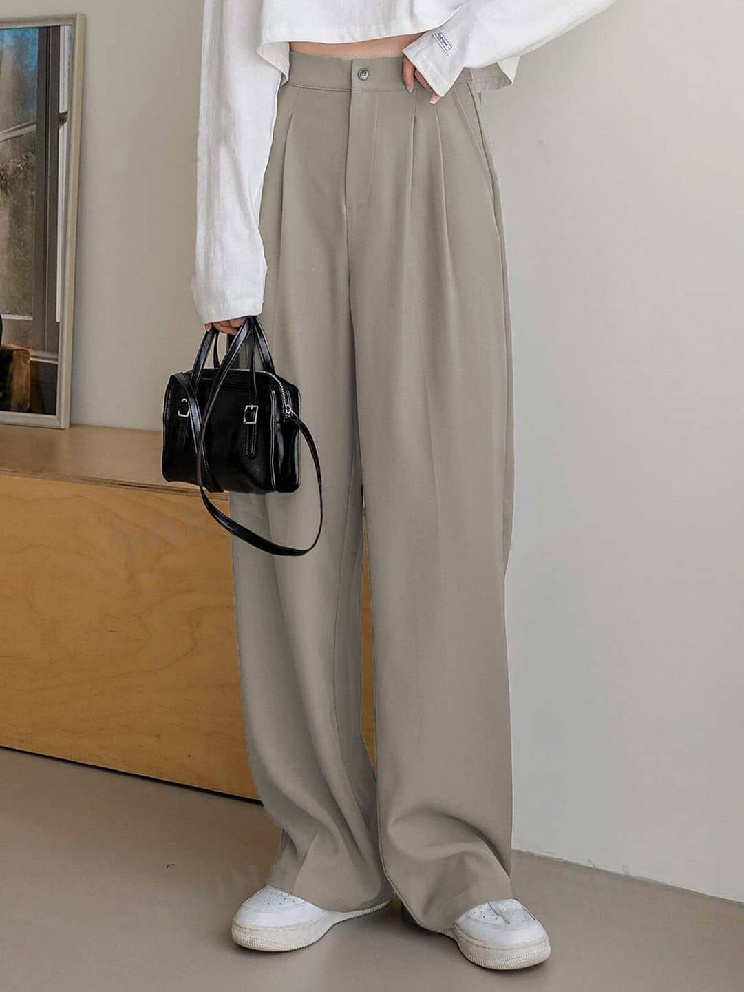 kotty Women Lycra Formal Trousers ( Grey ) - Trousers | Buy online on ZillyBuy