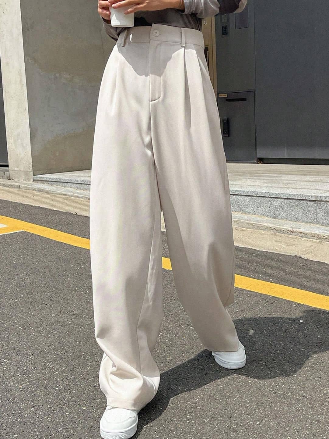 kotty Women Lycra Casual Trousers ( White ) - Trousers | Buy online on ZillyBuy