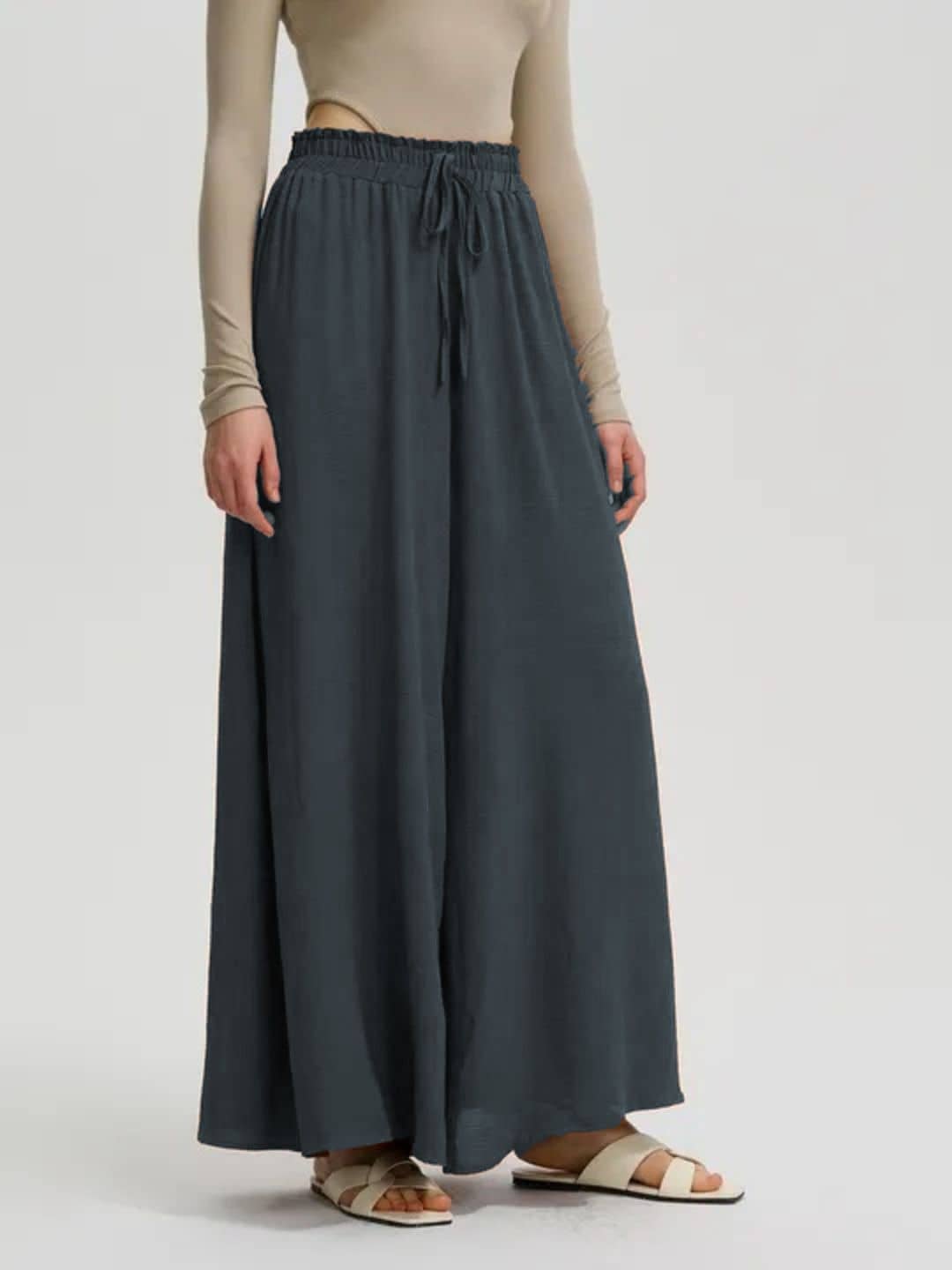 kotty Women Rayon Blend Casual Trousers ( Beige ) - Trousers | Buy online on ZillyBuy